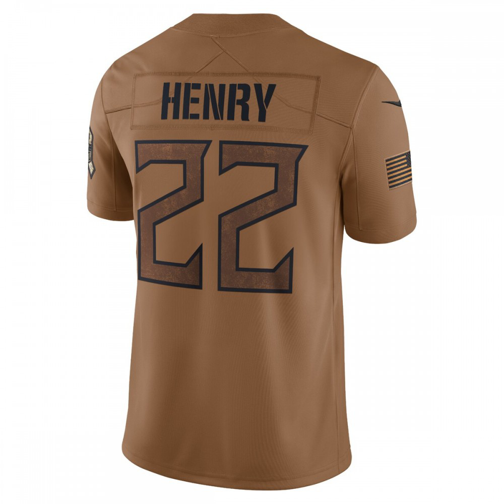 Derrick Henry Tennessee Titans Nike 2023 Salute To Service Limited Jersey - Brown-GridironStore